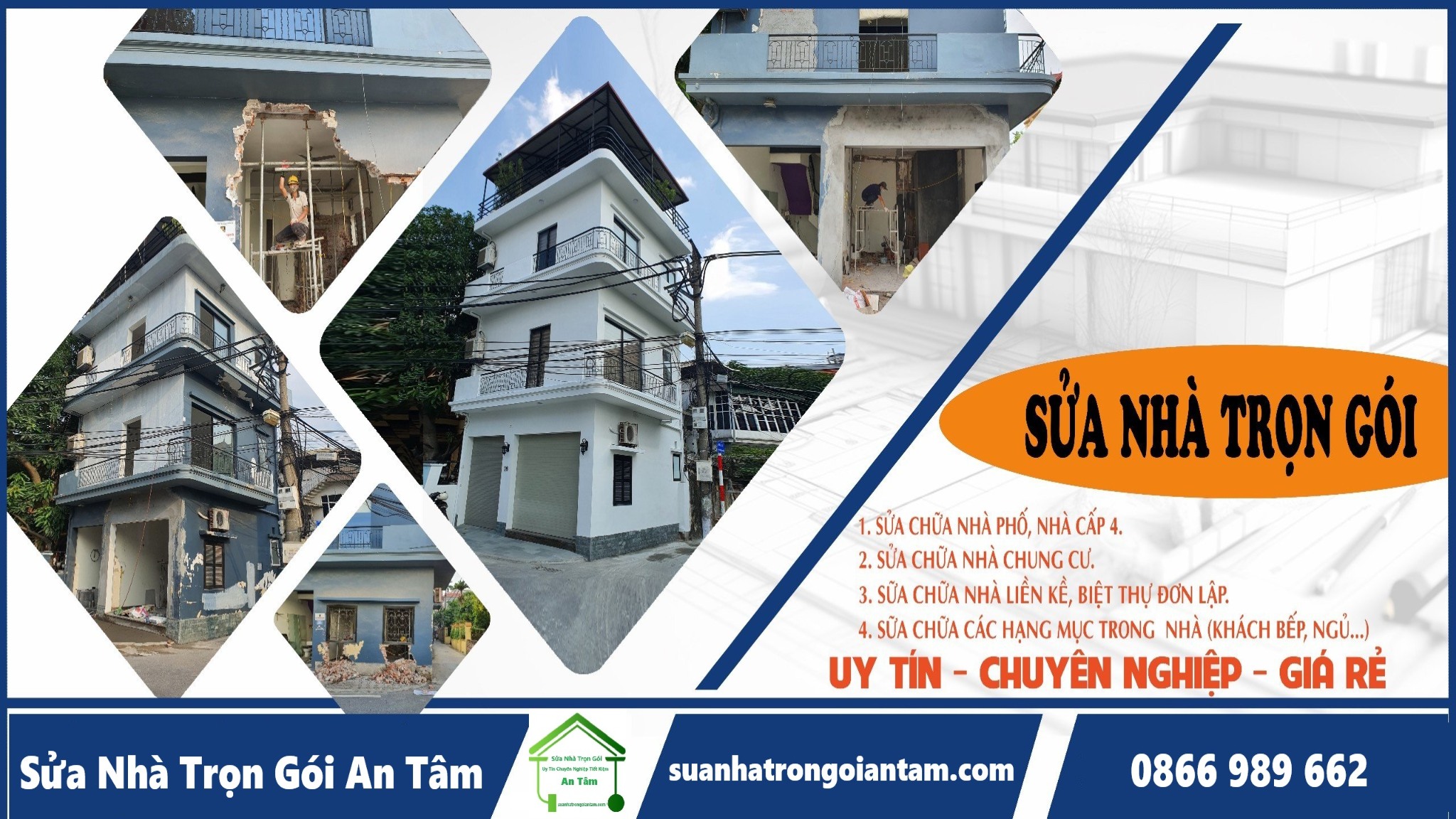 sửa nhà trọn gói an tâm chuyên nghiệp