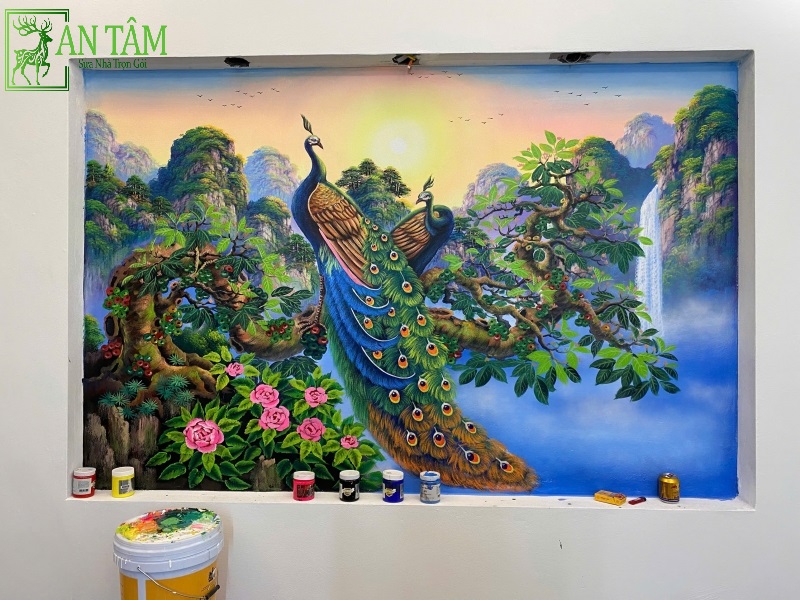 vẽ tranh trên tường đẹp và rẻ