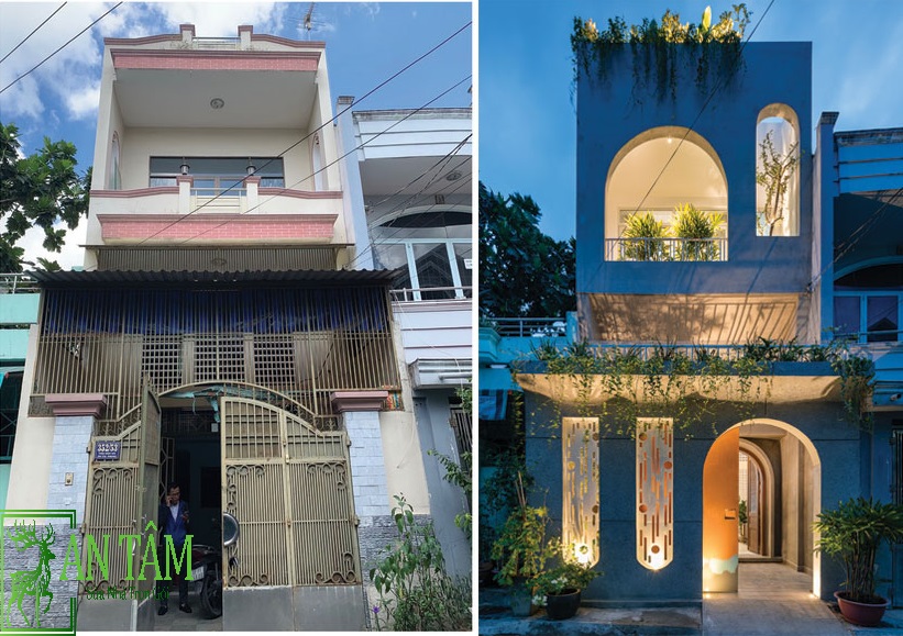 Trước và khi sửa nhà ống trọn gói