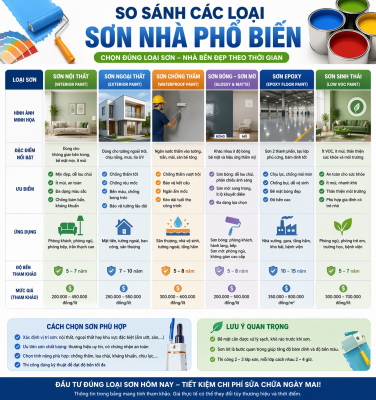 các loại sơn nhà