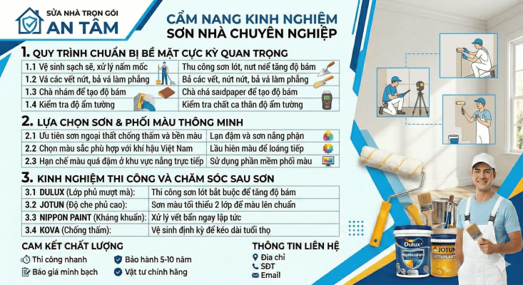 kinh nghiệm sửa nhà mới nhất