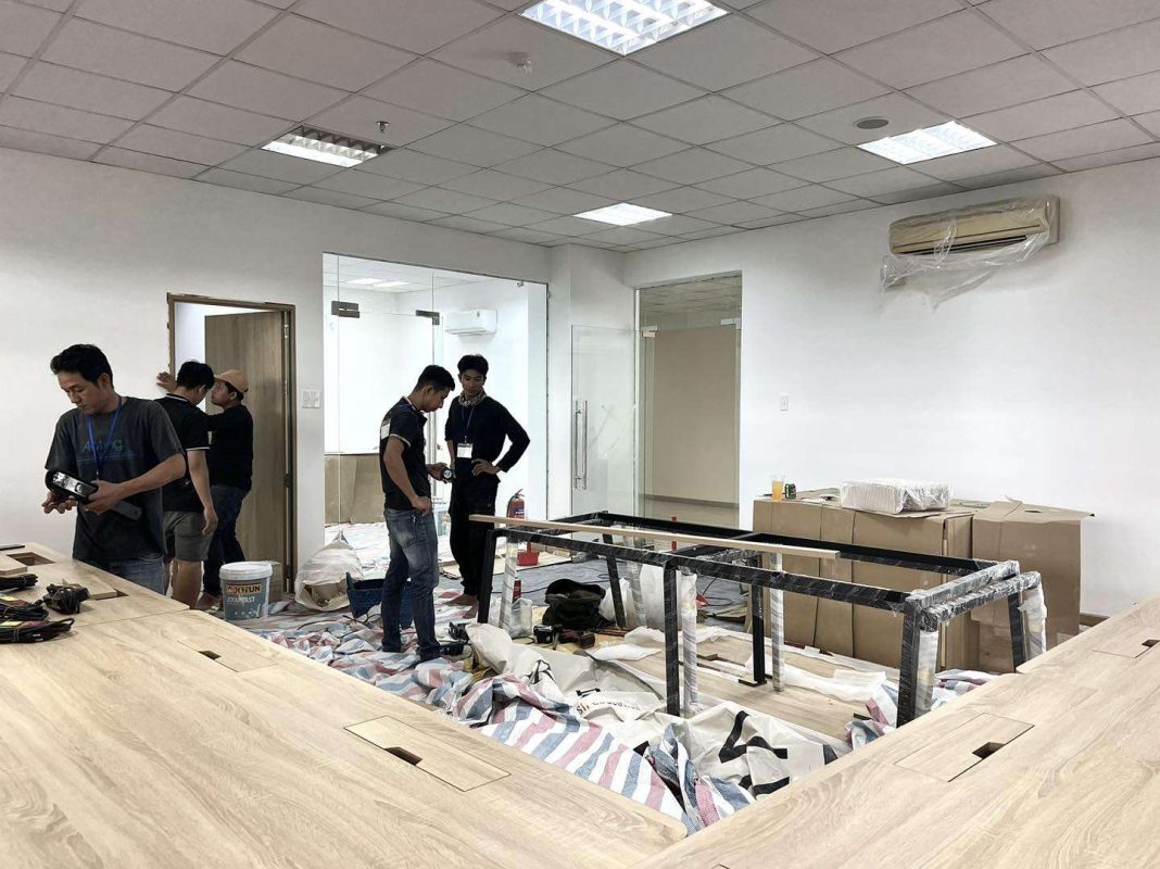 sửa chữa văn phòng quận long biên