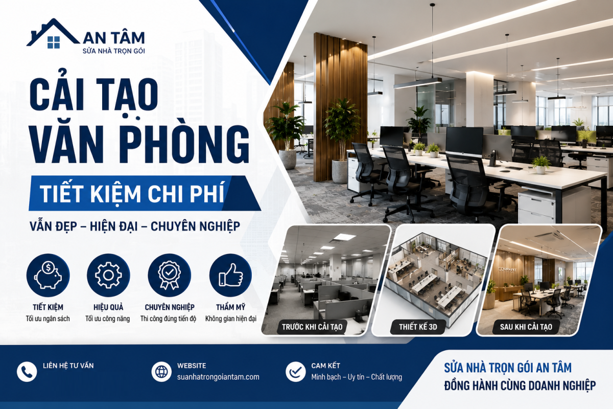 cải tạo văn phòng tiết kiệm